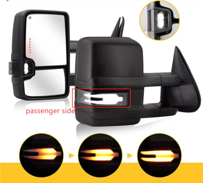 The old version backlight of passenger side for 2003-2007 gmc towing mirror