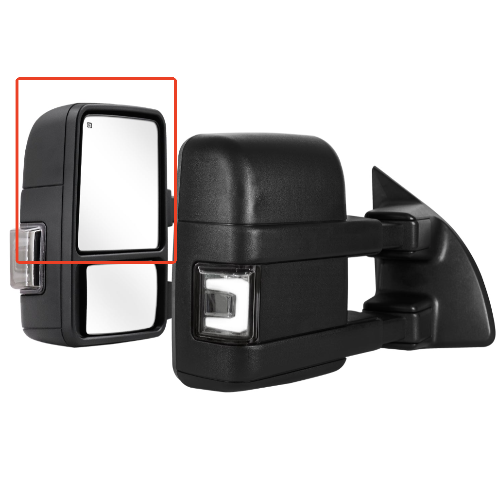 F250-F550 Towing Mirror only for sanooer - ( Driver side mirror, upper glass )