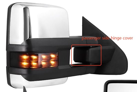 2014-2018 Chevy Silverado hinge cover on passenger side