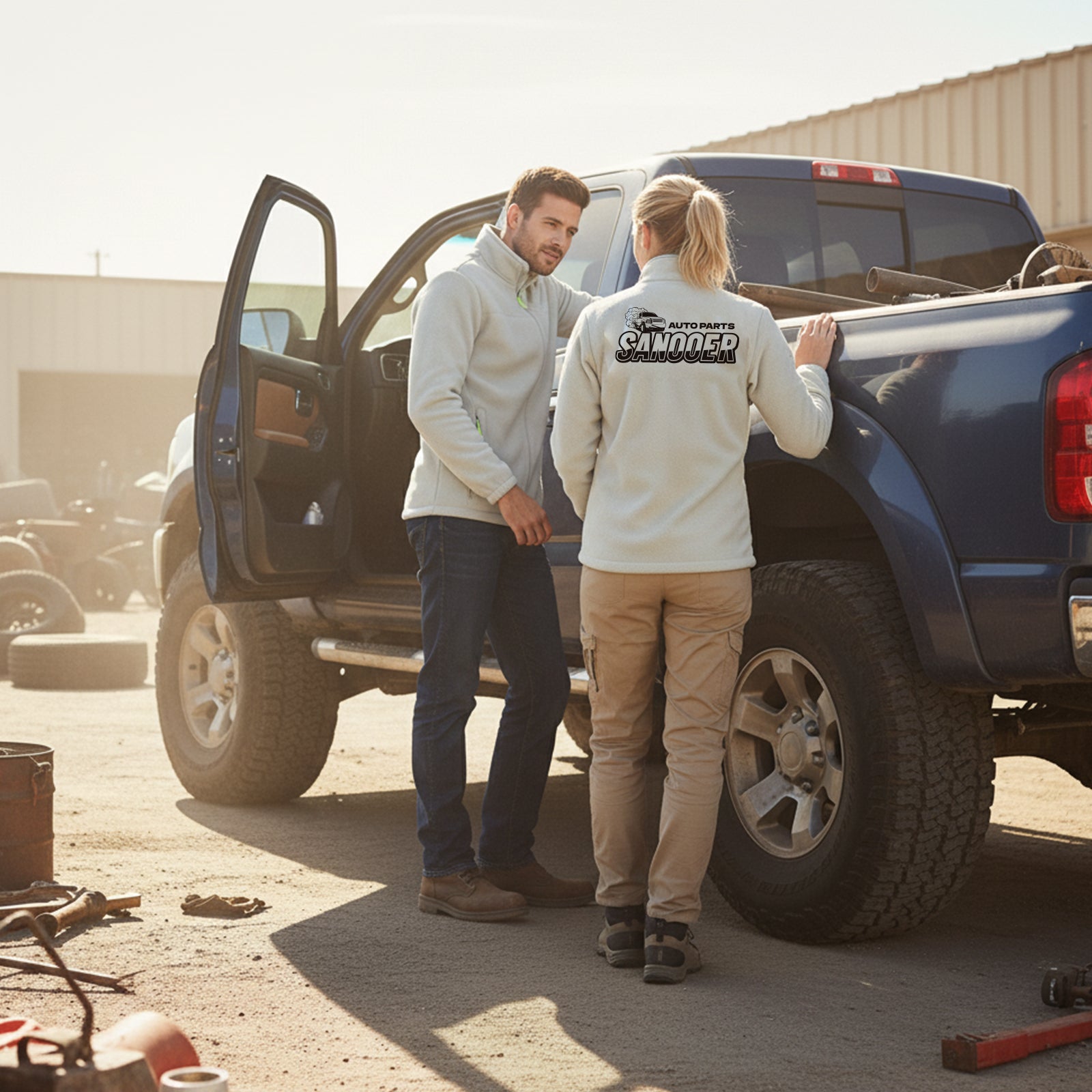 Sanooer Winter Fuzzy Fleece Jacket with Pockets