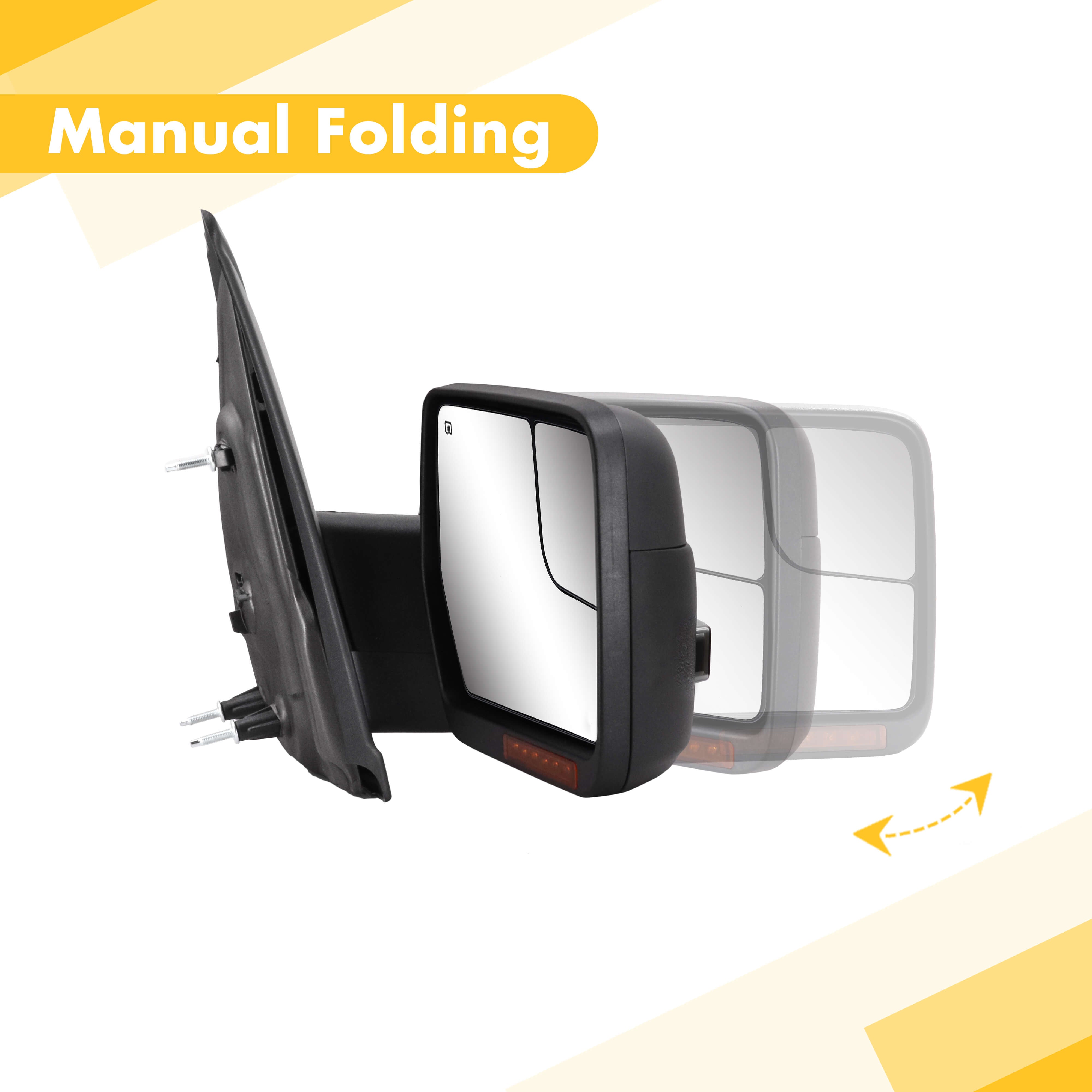 2007-2014-Ford-F150-Towing-Mirrors-with-Dynamic-Turn-Signal-Light-manual-folding