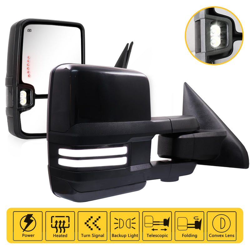 Switchback Towing Mirrors for 20092018 Dodge Ram 1500 2500 3500 Exten