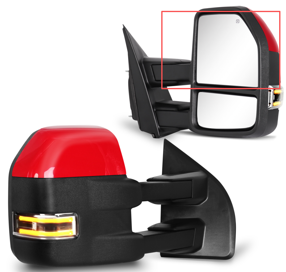 Passenger Side (Right) Upper big Glass For 2015-2020 Ford F150 Towing Mirror