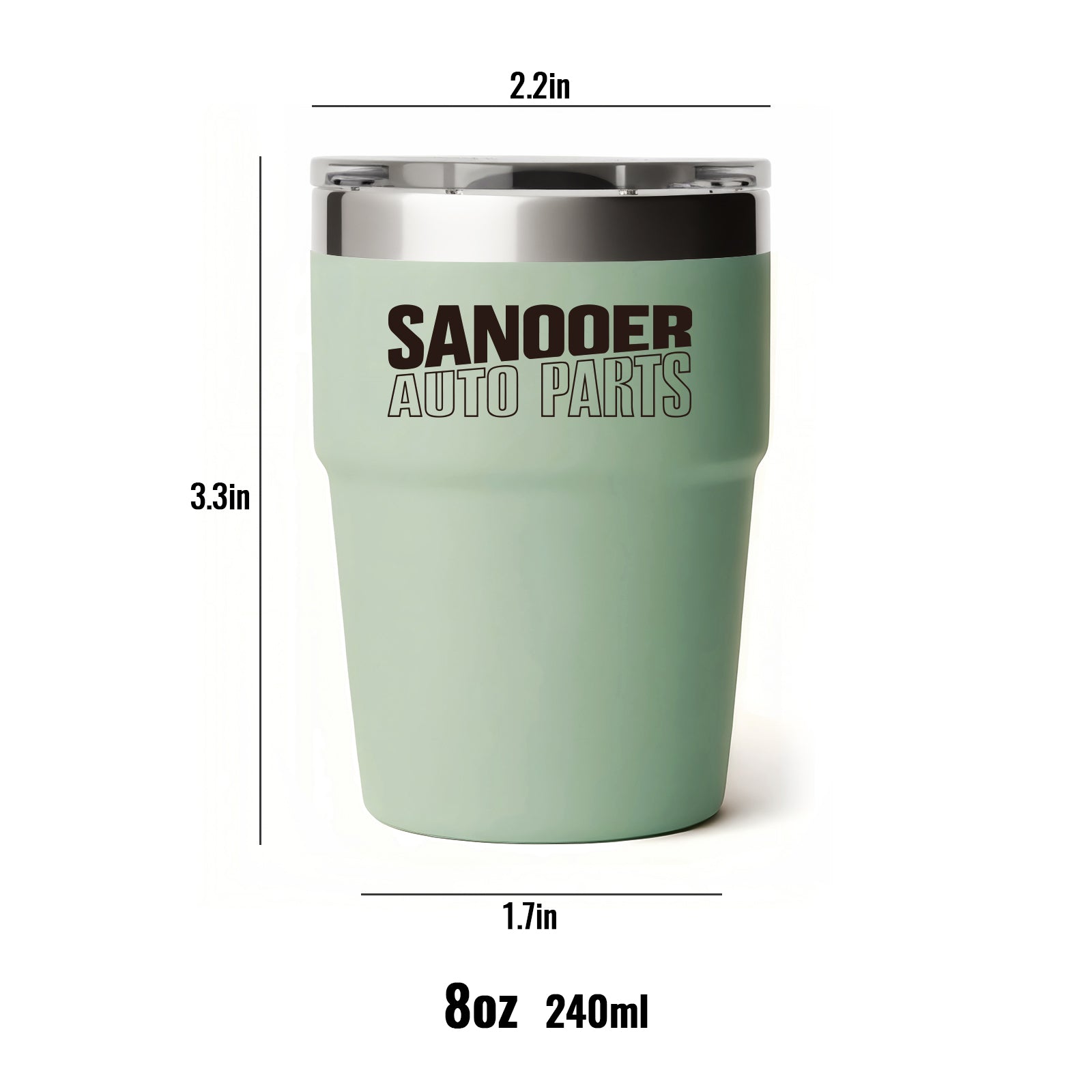 Sanooer Stainless Steel Portable Outdoor Cup (8OZ)