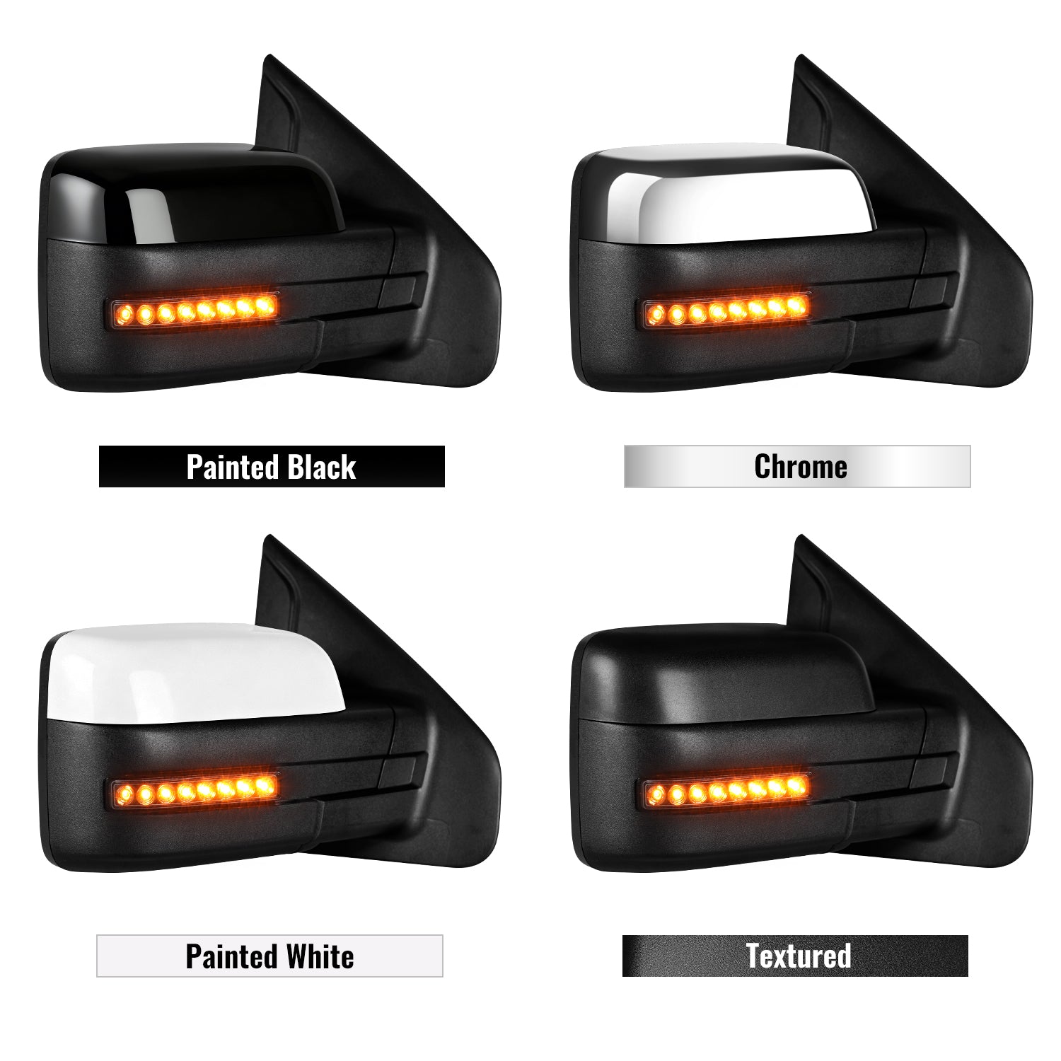 Sanooer 2004-2014 Ford F150 Pickup Truck Towing Mirror - Pair