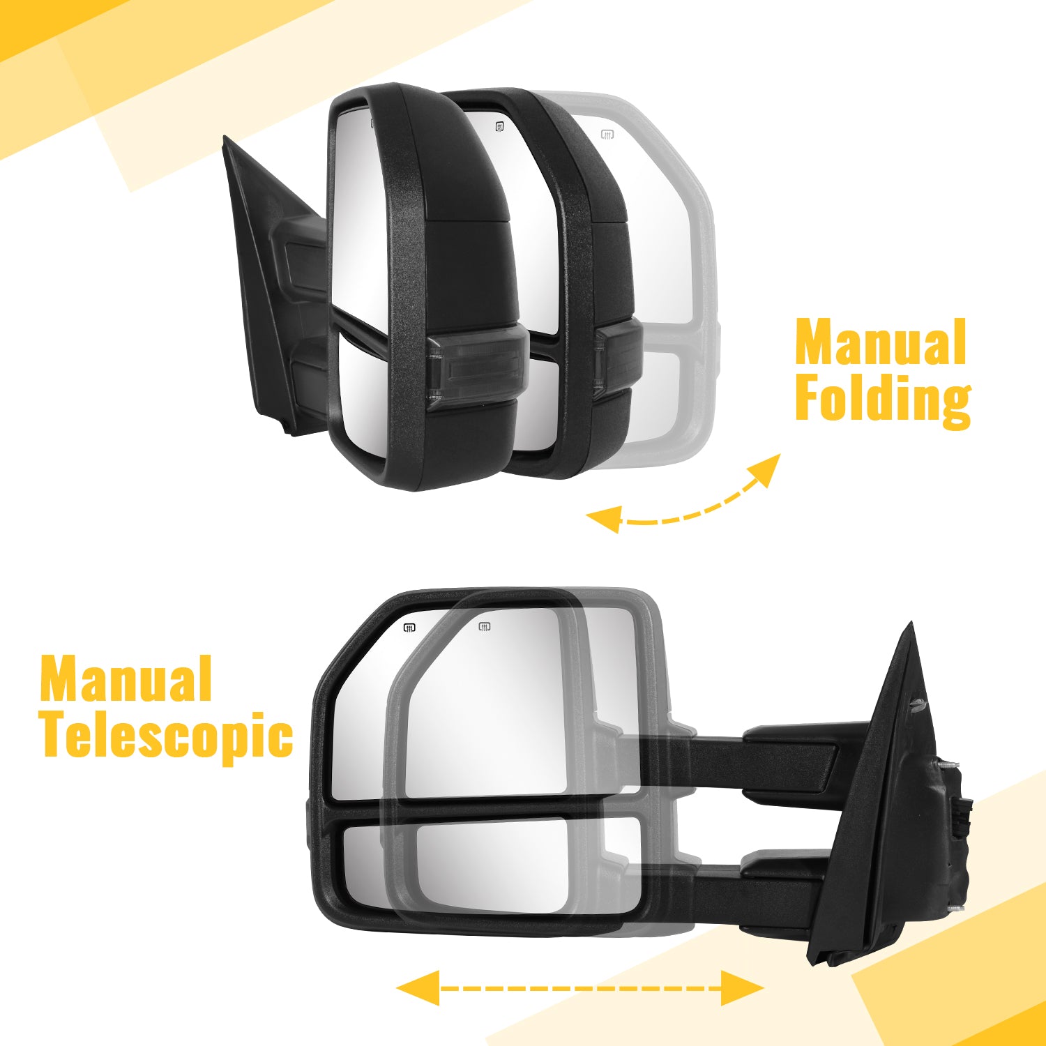 Sanooer 2015-2020 F150 Ford Towing Mirror