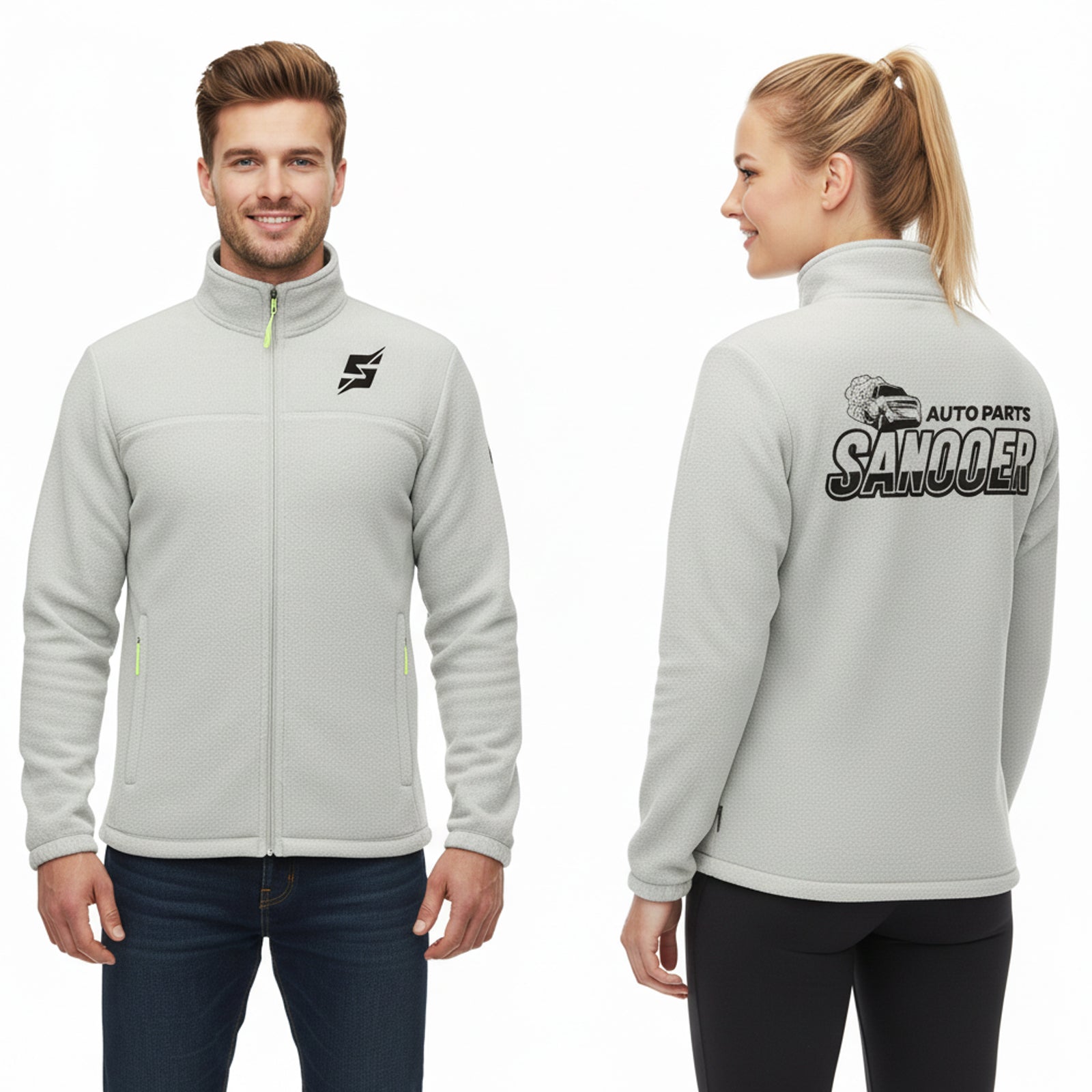 Sanooer Winter Fuzzy Fleece Jacket with Pockets