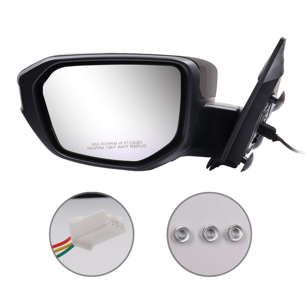 Side Mirror for Honda Civic 2016-2021 Sedan with Power Glass Manual Fold Non-heated 3PIN View Mirror