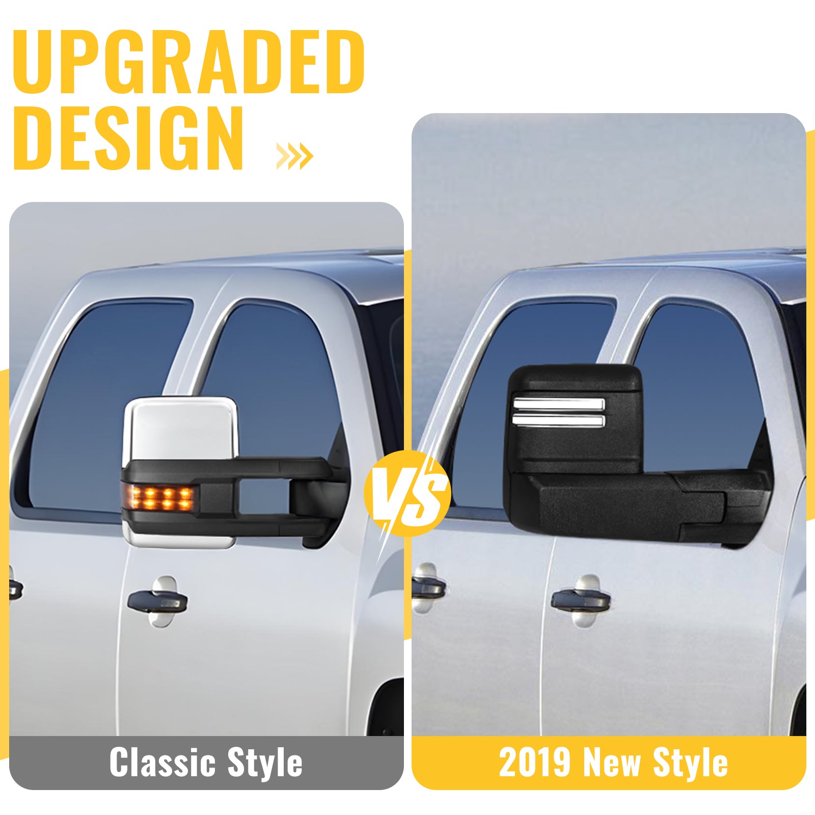 Sanooer 2007-2013 Chevy Silverado GMC Sierra Towing Mirror