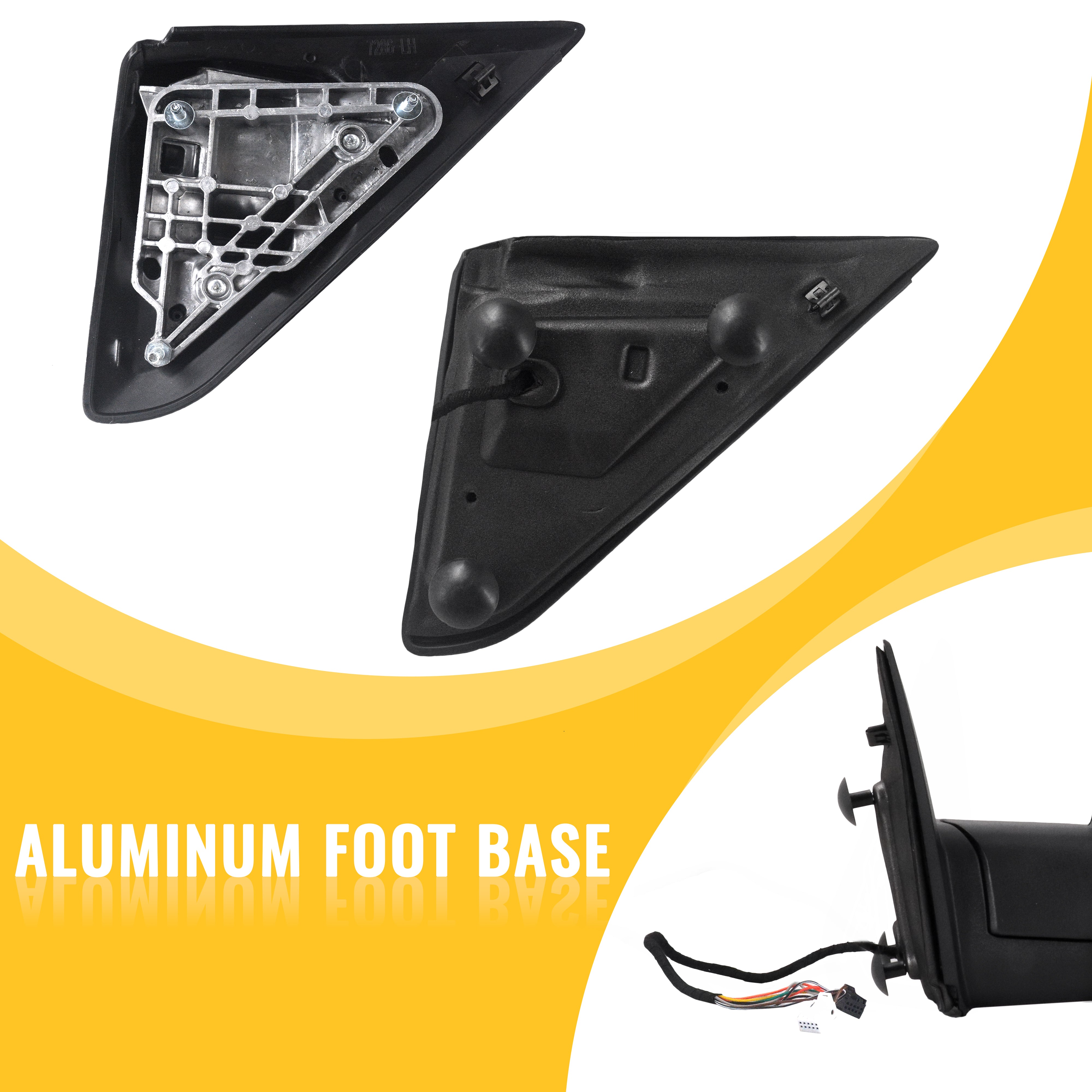 Towing Mirrors For 2009-2018 Dodge Ram 1500, 2010-2018 Dodge Ram 2500 3500
