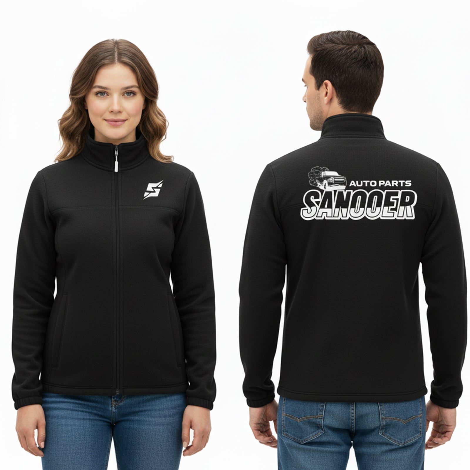 Sanooer Winter Fuzzy Fleece Jacket with Pockets