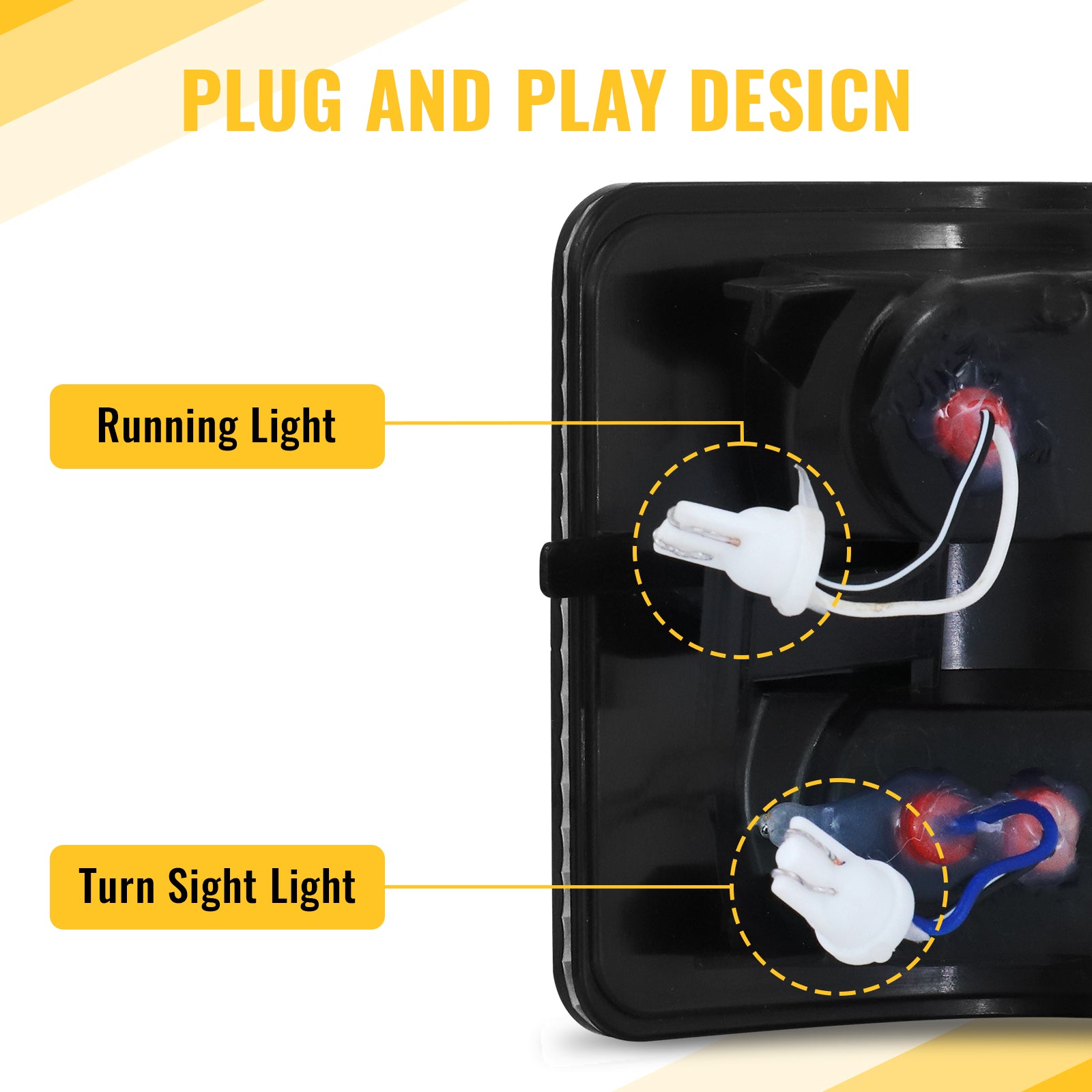 Sanooer LED Side Mirror Lens Marker Lights Turn Signal Lamp Running Light for F250 F350 F450 F550 Super Duty 2008-2016