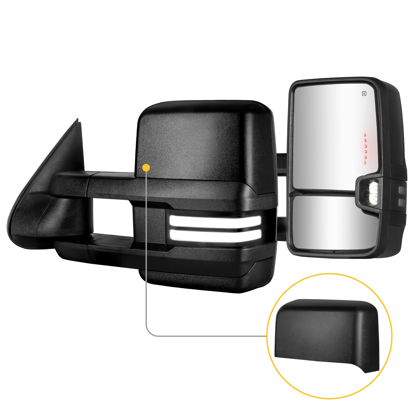 Sanooer towing mirror accessories for CHEVY & GMC