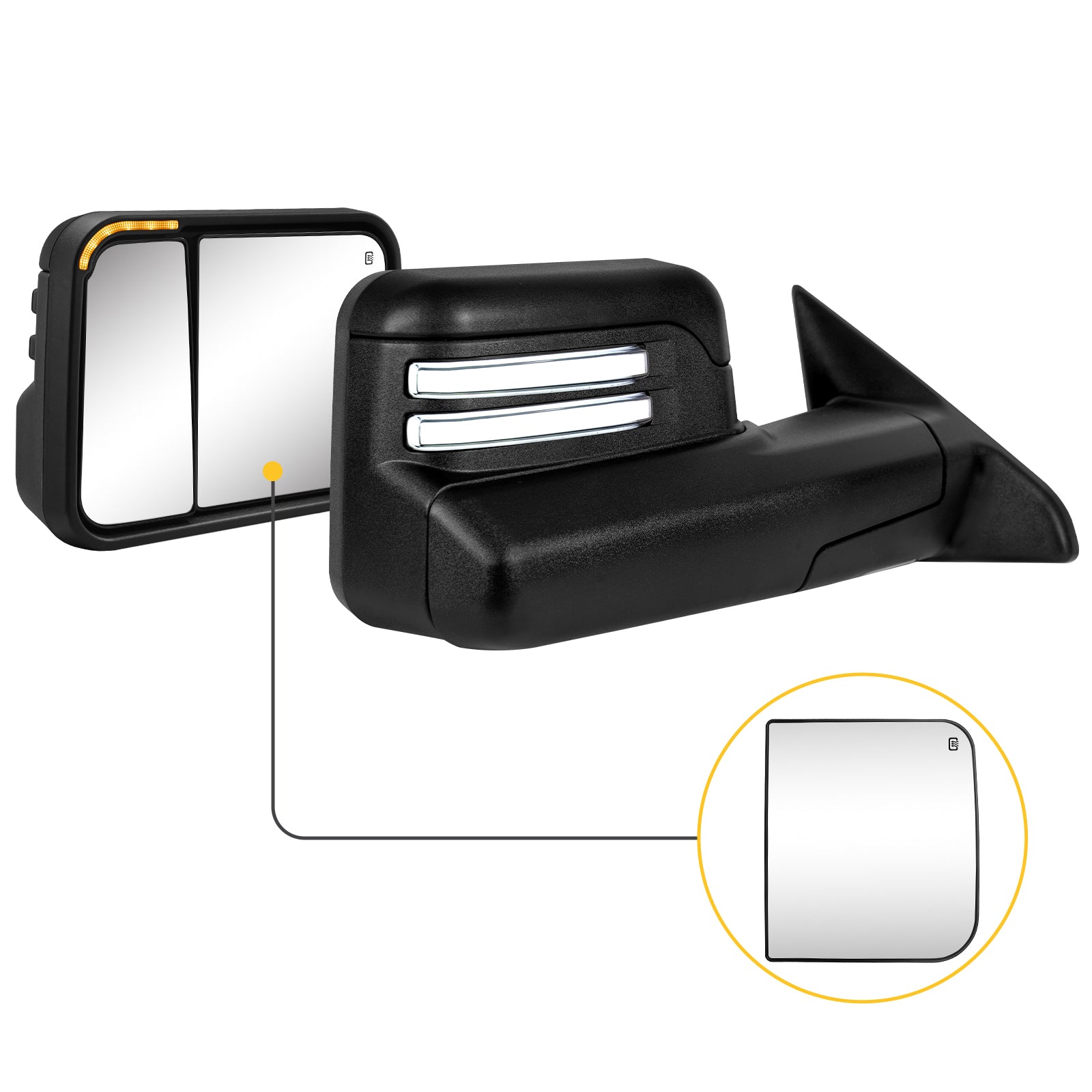 Sanooer towing mirror accessories for DODGE
