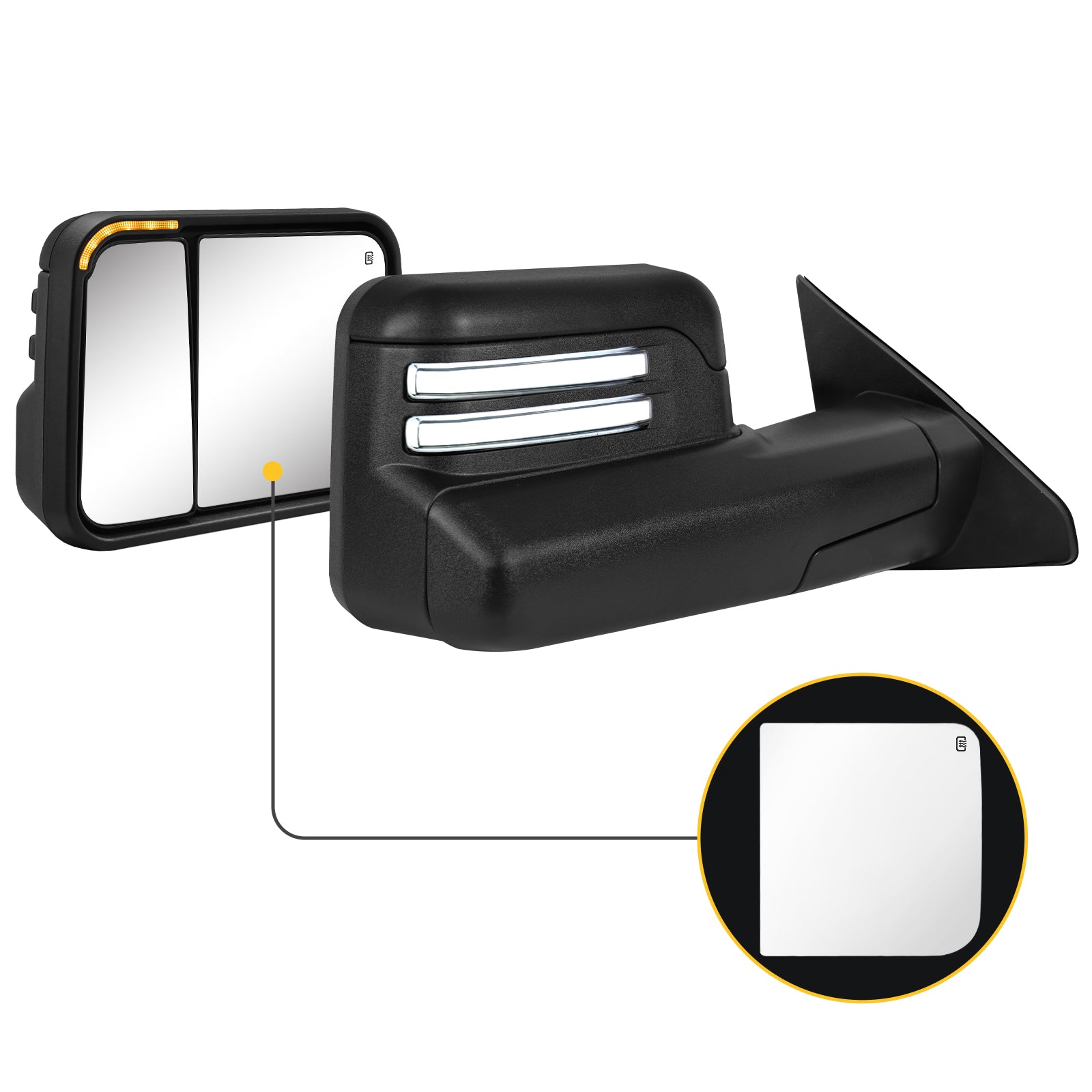 Sanooer towing mirror accessories for DODGE