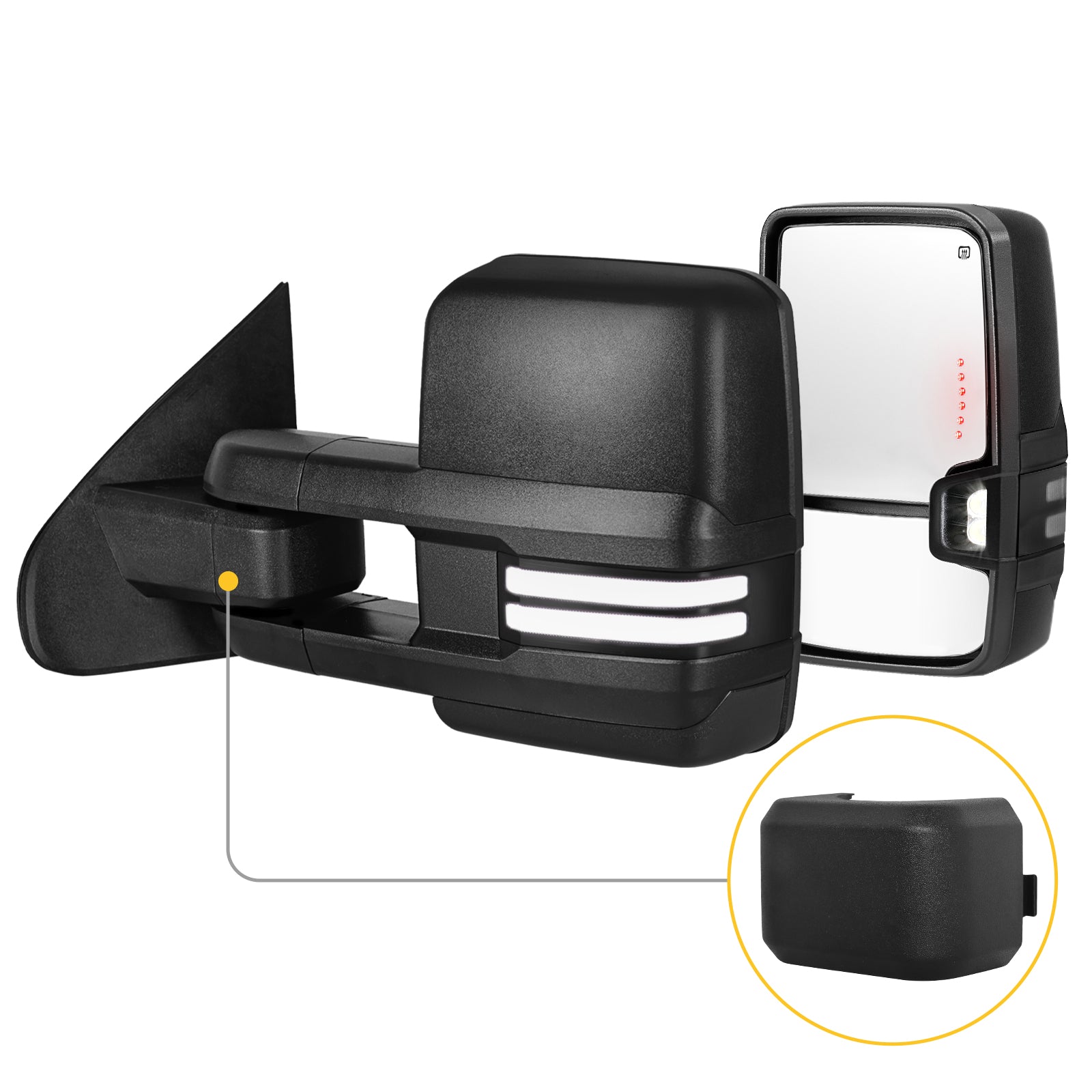 Sanooer towing mirror accessories for CHEVY & GMC