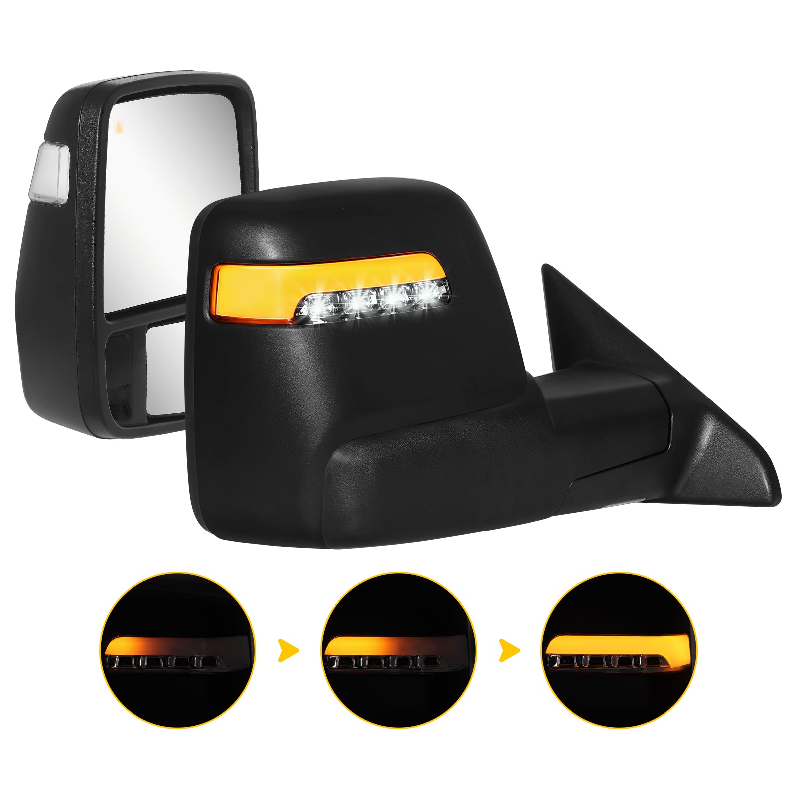 Sanooer 2019-2022 Dodge Ram 2500 3500 Towing Mirrors