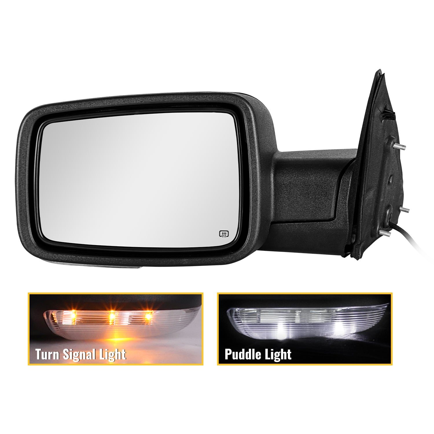 Sanooer Side Mirrors for 2009-2018 Dodge Ram 1500 2010-2018 Ram 2500 3500 2019-2024 1500 Classic Tow Mirrors