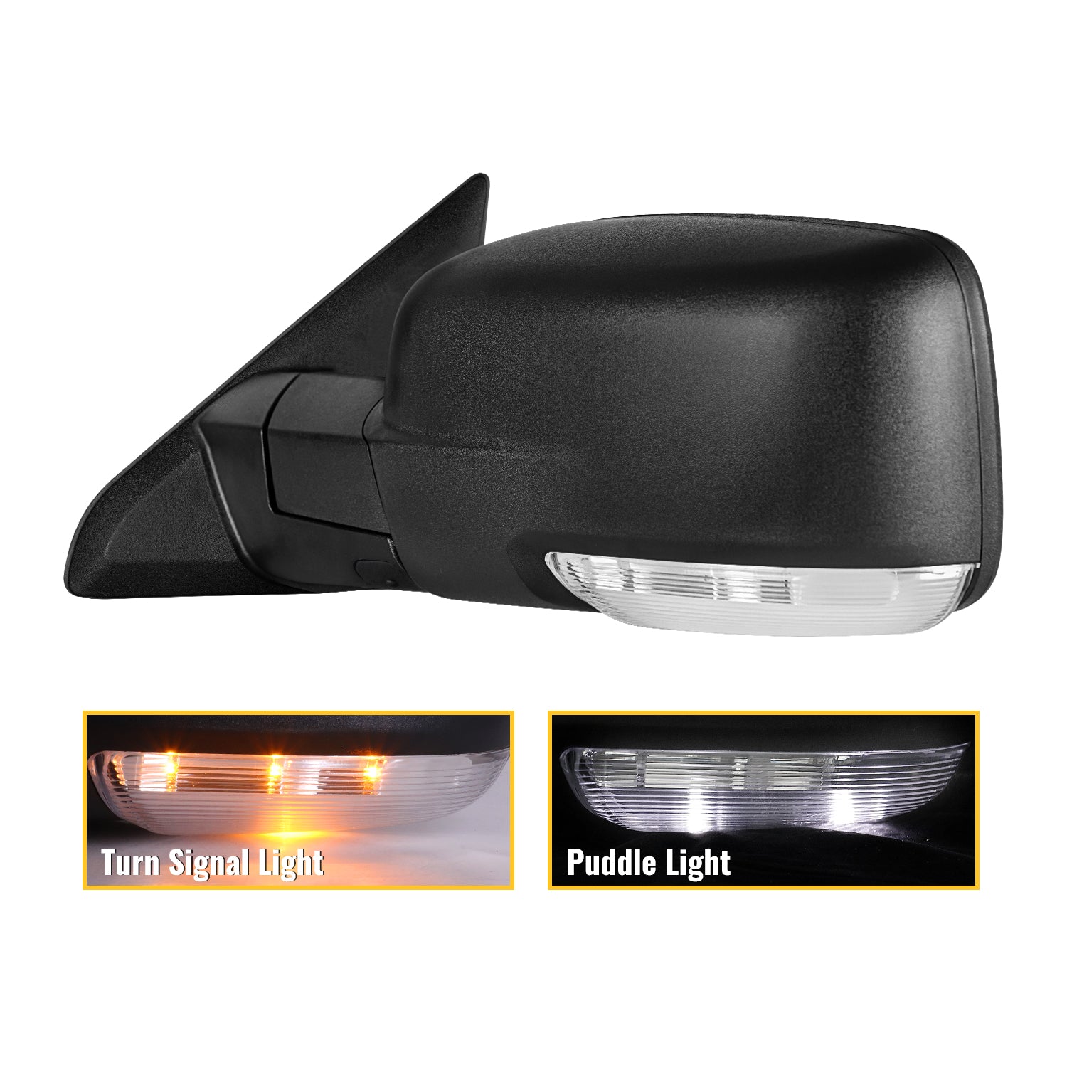 Sanooer Side Mirrors for 2009-2018 Dodge Ram 1500 2010-2018 Ram 2500 3500 2019-2024 1500 Classic Tow Mirrors