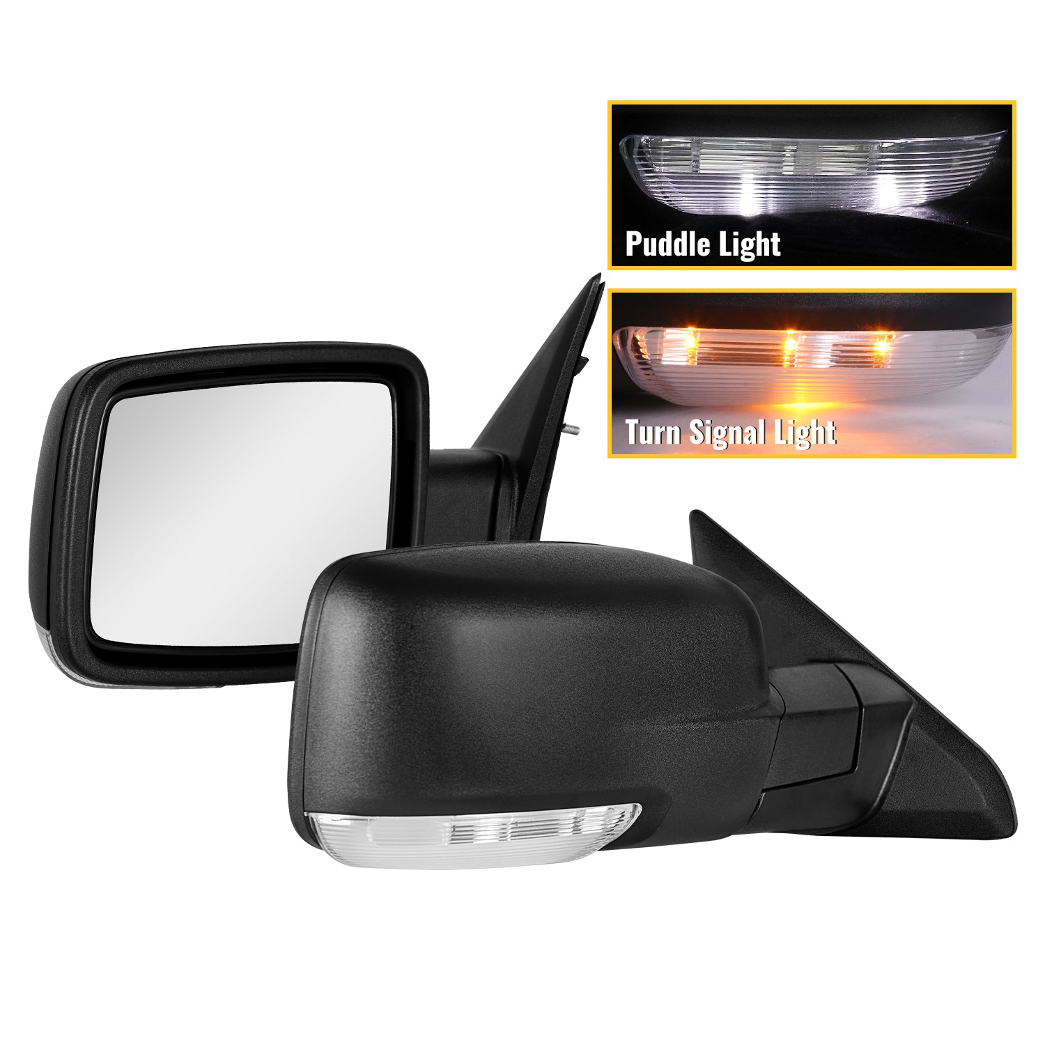 Sanooer 2009-2018 Dodge Ram 2500 3500 2019-2024 Ram 1500 Classic Side Mirror