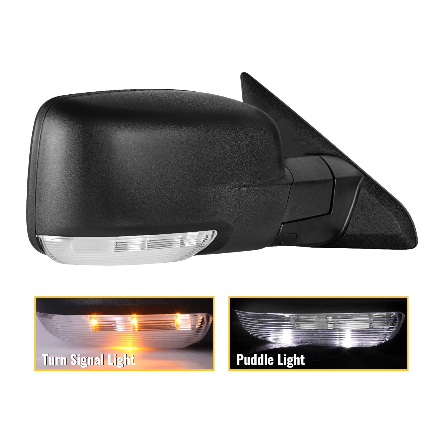 Sanooer Side Mirrors for 2009-2018 Dodge Ram 1500 2010-2018 Ram 2500 3500 2019-2024 1500 Classic Tow Mirrors