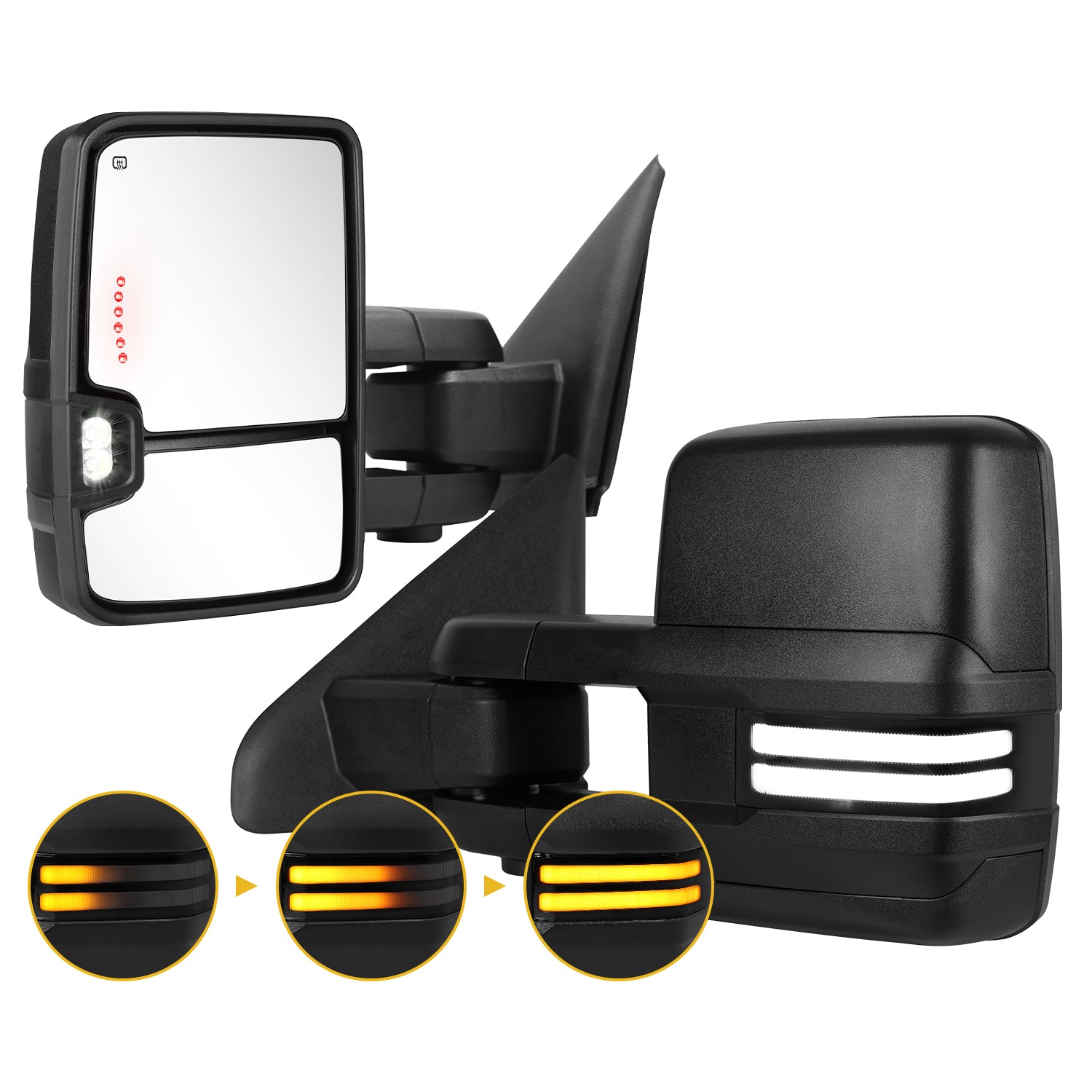 2002-2008 Dodge Ram 1500 Towing Mirrors Multifunctional Pair for Enhanced Visibility