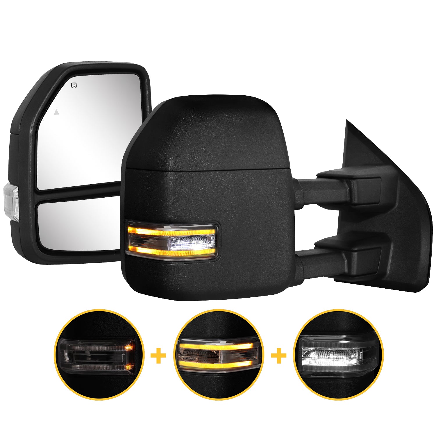 Sanooer 2021-2025 Ford F150 F250 Towing Mirrors - Presale