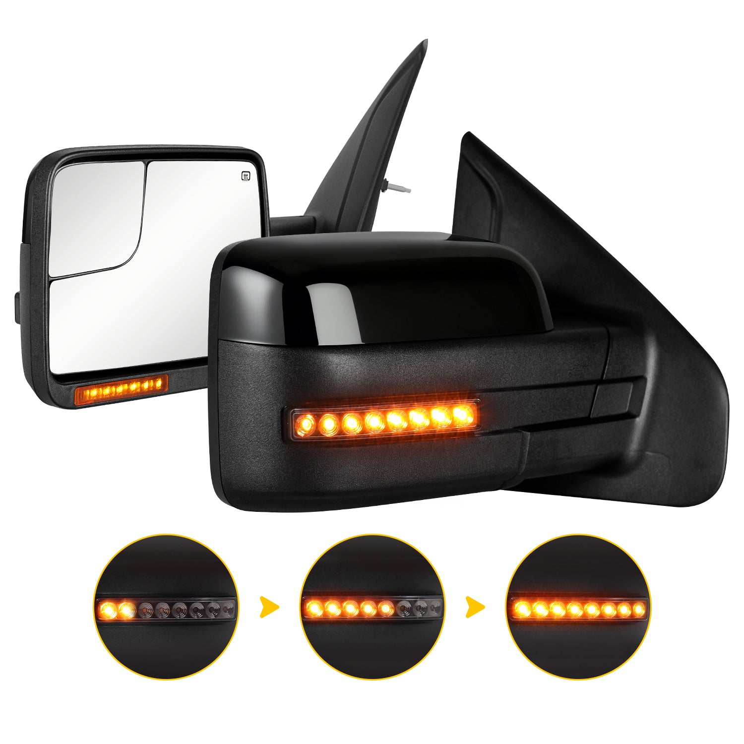 Sanooer 2004-2014 Ford F150 Pickup Truck Towing Mirror - Pair