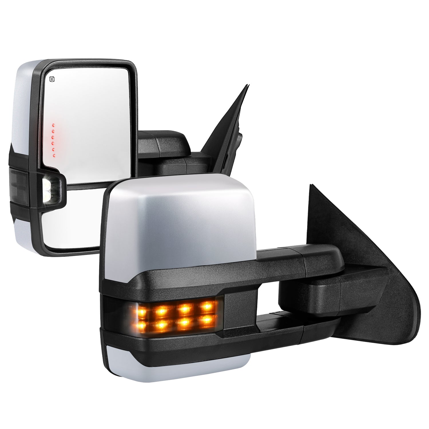 Custom Extendable Telescopic Towing Mirror for 2014 - 2019 CHEVY Silverado GMC Sierra etc.