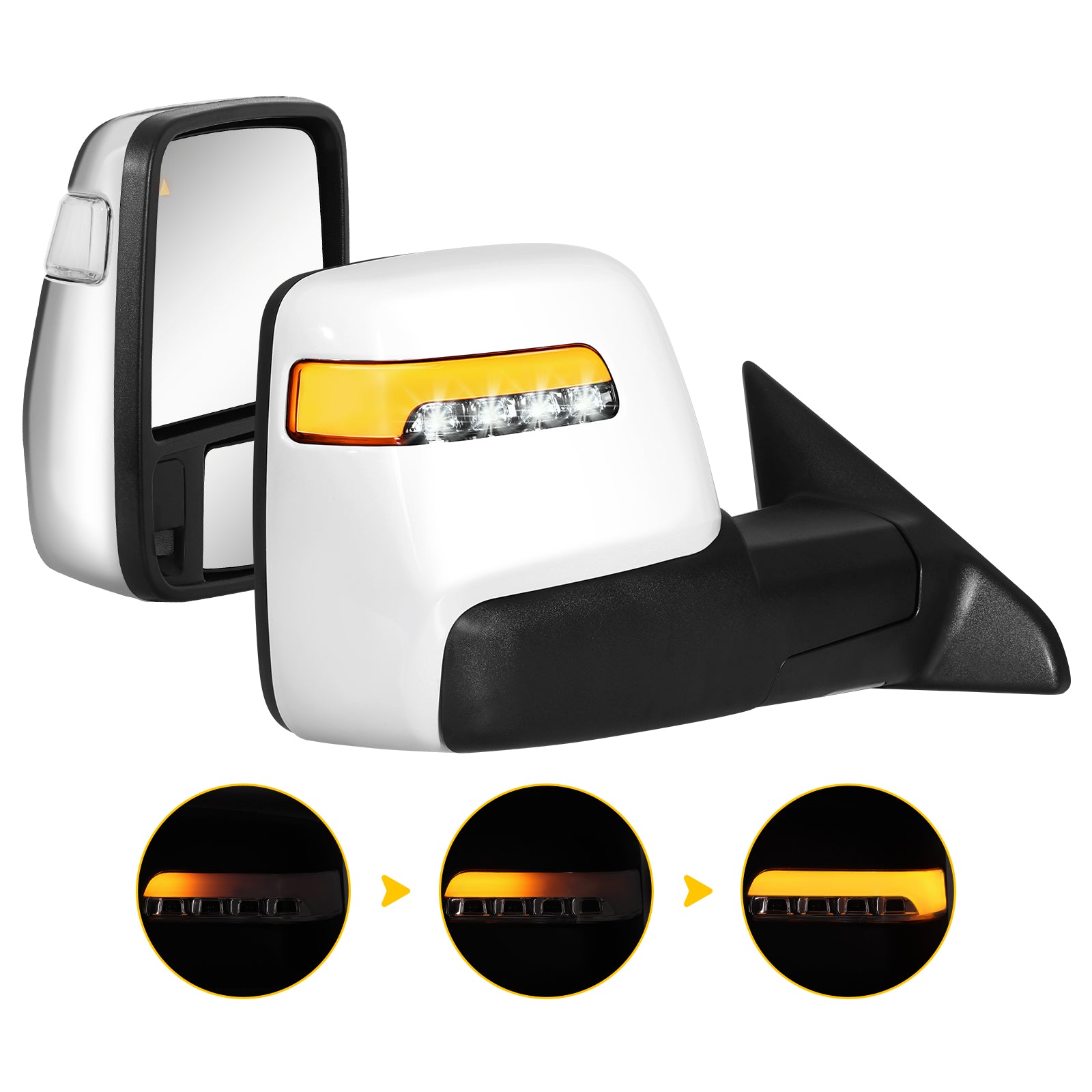 Sanooer 2019-2022 Dodge Ram 2500 3500 Towing Mirrors