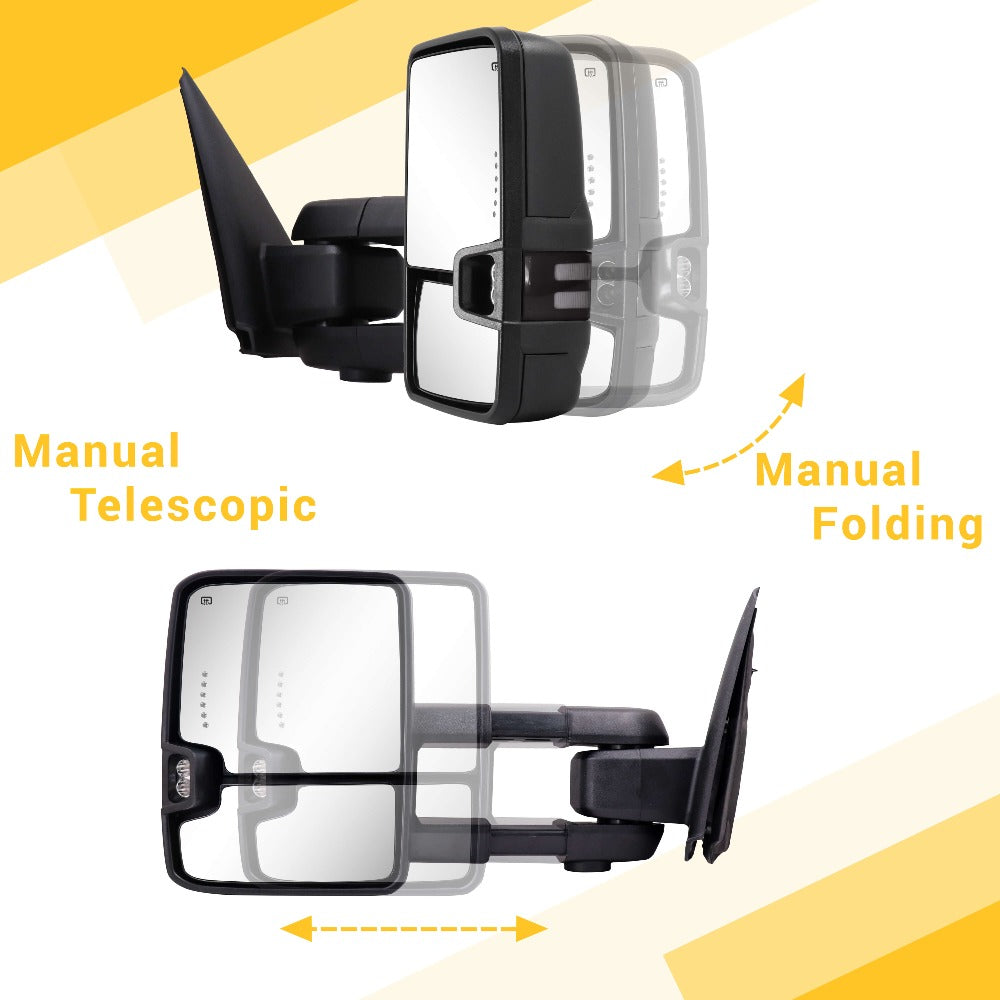 Sanooer-2002-2009-Dodge-Ram-1500-2500-3500-Switchback-Towing-Mirrors-Multifunction-Pair-Set-manual-folding