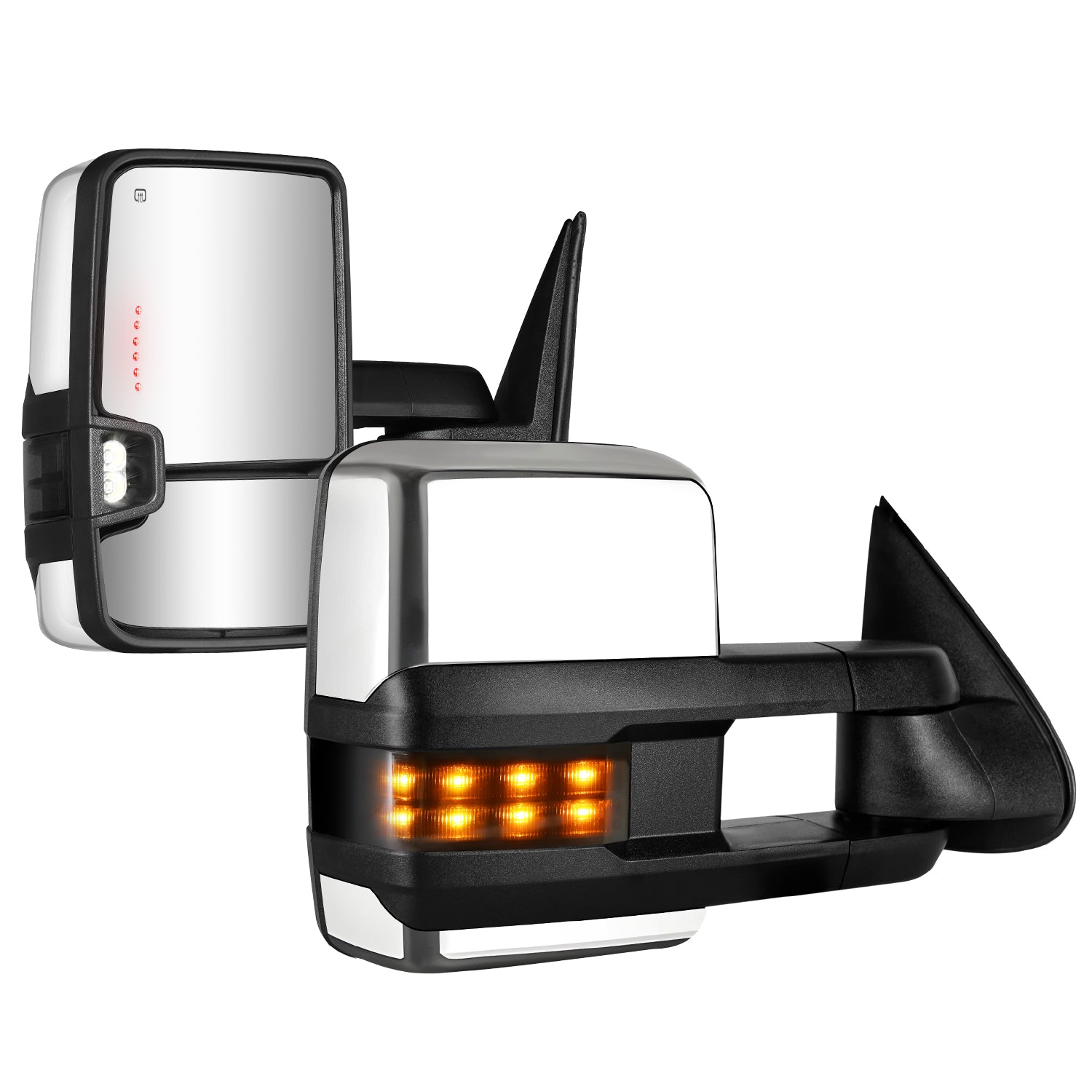 Sanooer 2003-2007 Chevy Silverado Chrome Towing Mirror