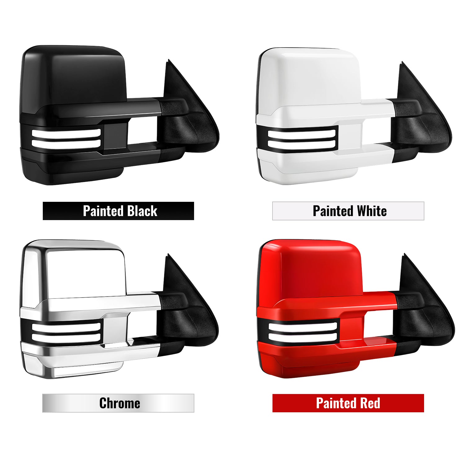 Sanooer Towing Mirror Color Options