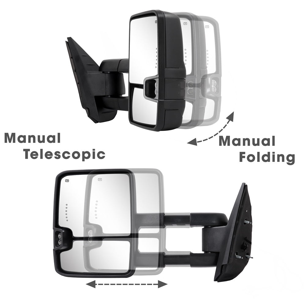 Sanooer-2007-2013-Chevy-Silverado-GMC-Sierra-Basic-Extendable-Telescopic-Towing-Mirrors-Multifunction-Pair-Set-manual-telescopic-folding