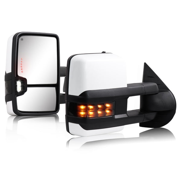 Extendable Telescopic Towing Mirrors for Silverado Suburban Tahoe Aval