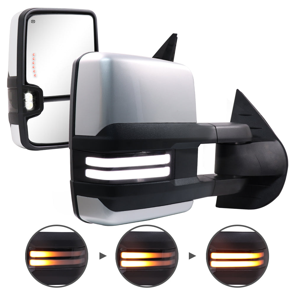 Sanooer-2007-2013-Silverado-Suburban-Avalanche-Tahoe-Sierra-Yukon-Switchback-Towing-Mirrors-Multifunction-Pair-Set-Silver-Painted-switchback-light