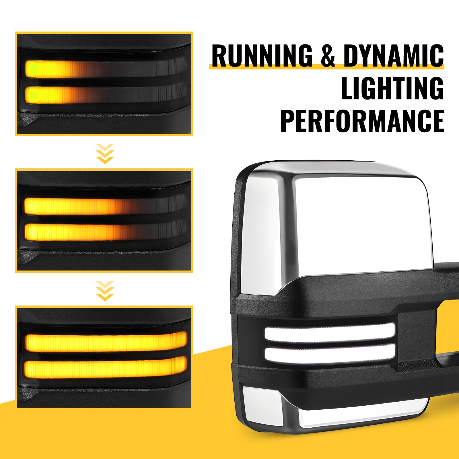sanooer towing mirror Strip Light (Switchback) lighting display system