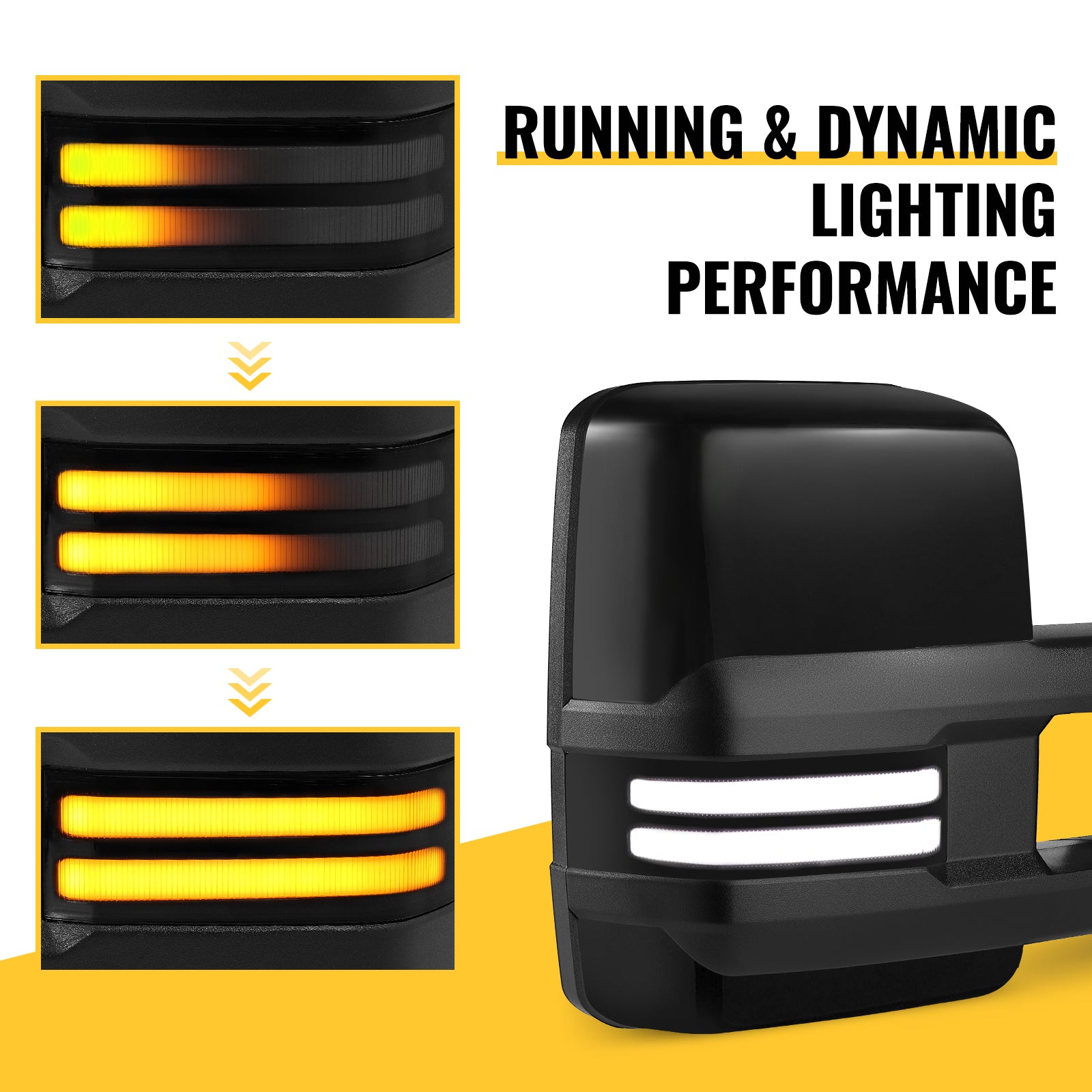 sanooer towing mirror Strip Light (Switchback) lighting display system