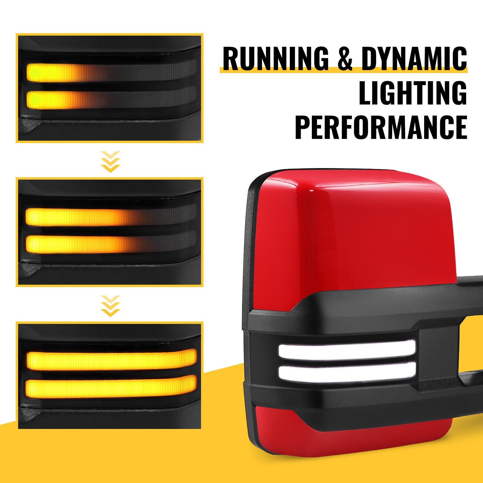 sanooer towing mirror Strip Light (Switchback) lighting display system