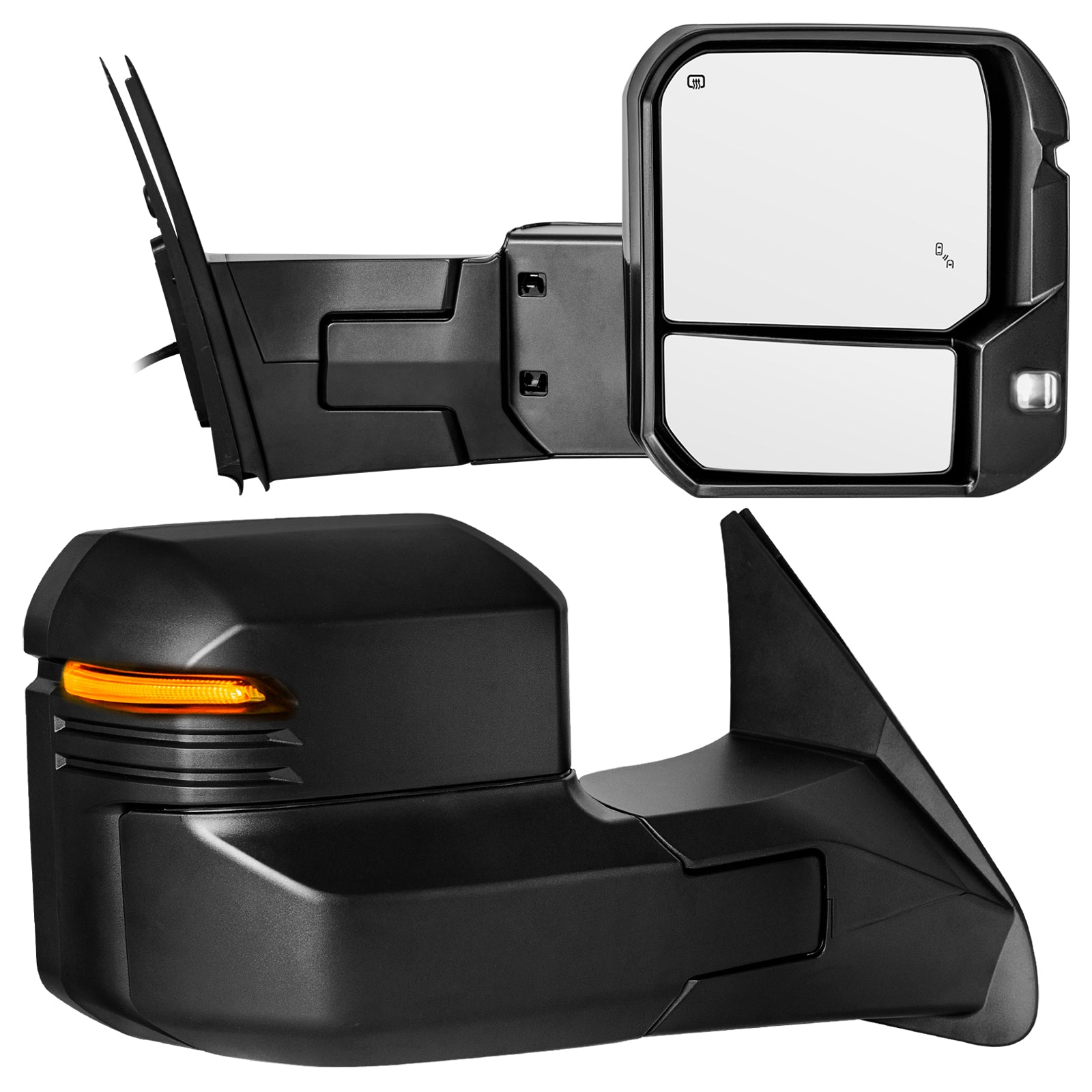 Sanooer 2007-2021 Tundra/2008-2017 Sequoia black Towing Mirrors