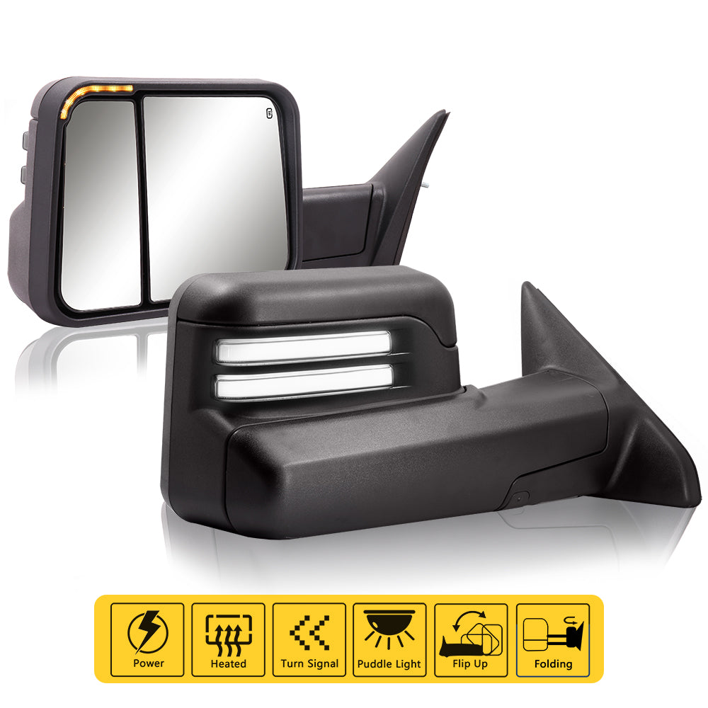 Sanooer-2009-2018-Dodge-RAM-1500-2500-3500-Switchback-Towing-Mirrors-features-pair