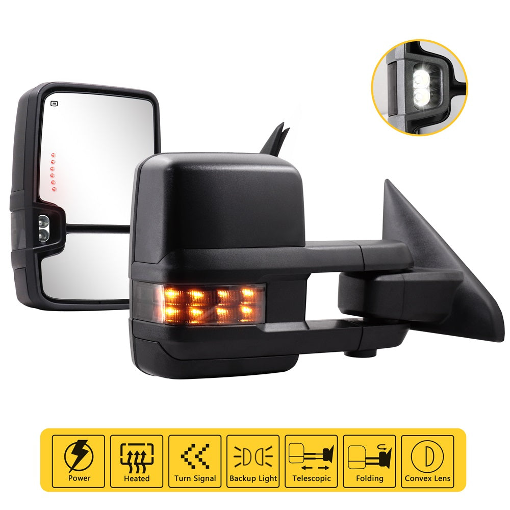 Sanooer-2009-2018-Dodge-Ram-1500-2500-3500-Basic-Towing-Mirrors-Extendable-Telescopic-Multifunction-Smoke-Lens-features