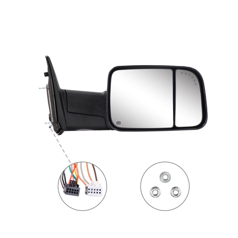 Sanooer-2009-2018-Ram-1500-2010-2018-Ram-2500-3500-Towing-Mirrors-Multfunction-Pair-Set-Painted-Black-accessories