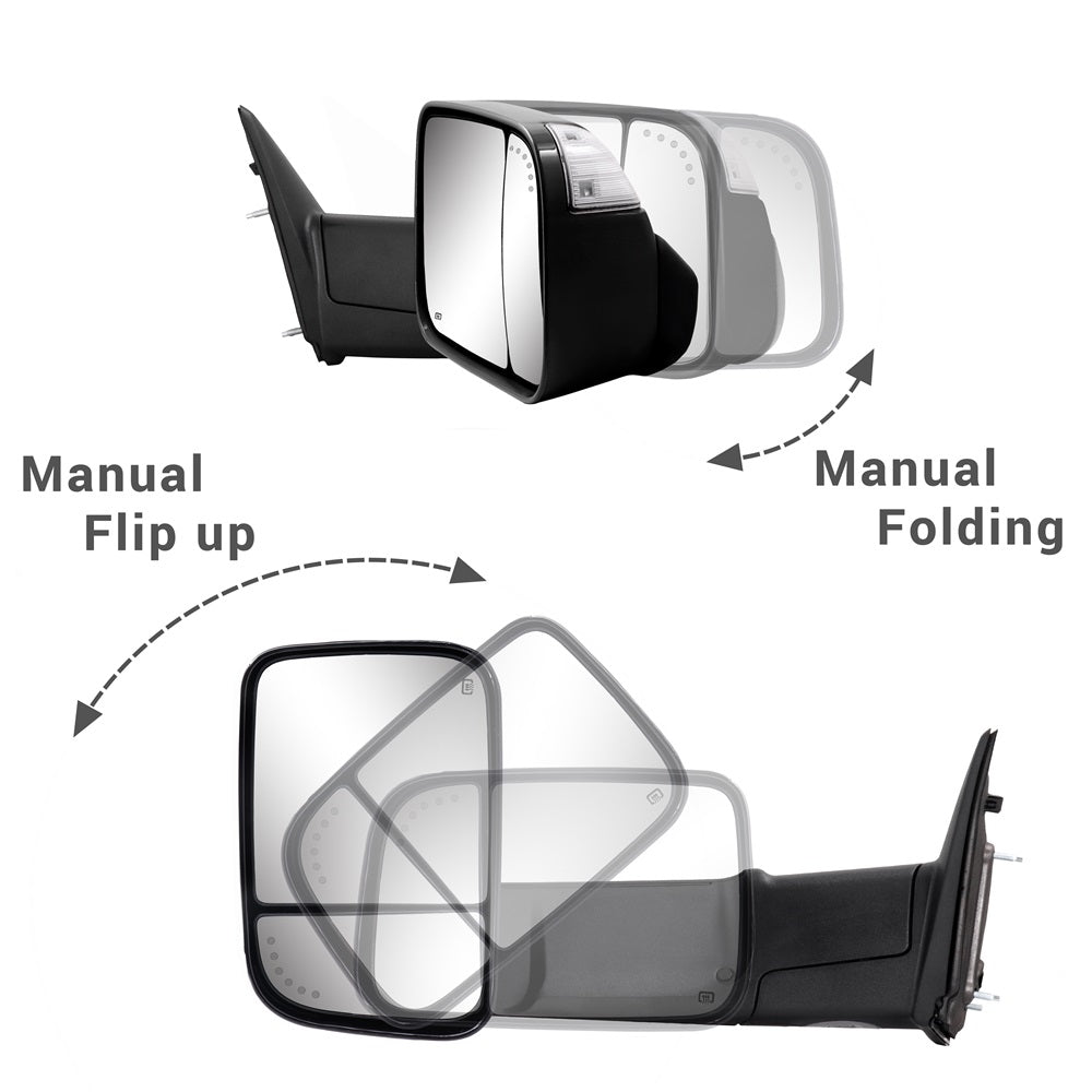 Sanooer-2009-2018-Ram-1500-2010-2018-Ram-2500-3500-Towing-Mirrors-Multfunction-Pair-Set-Painted-Black-manual-flip-up-folding