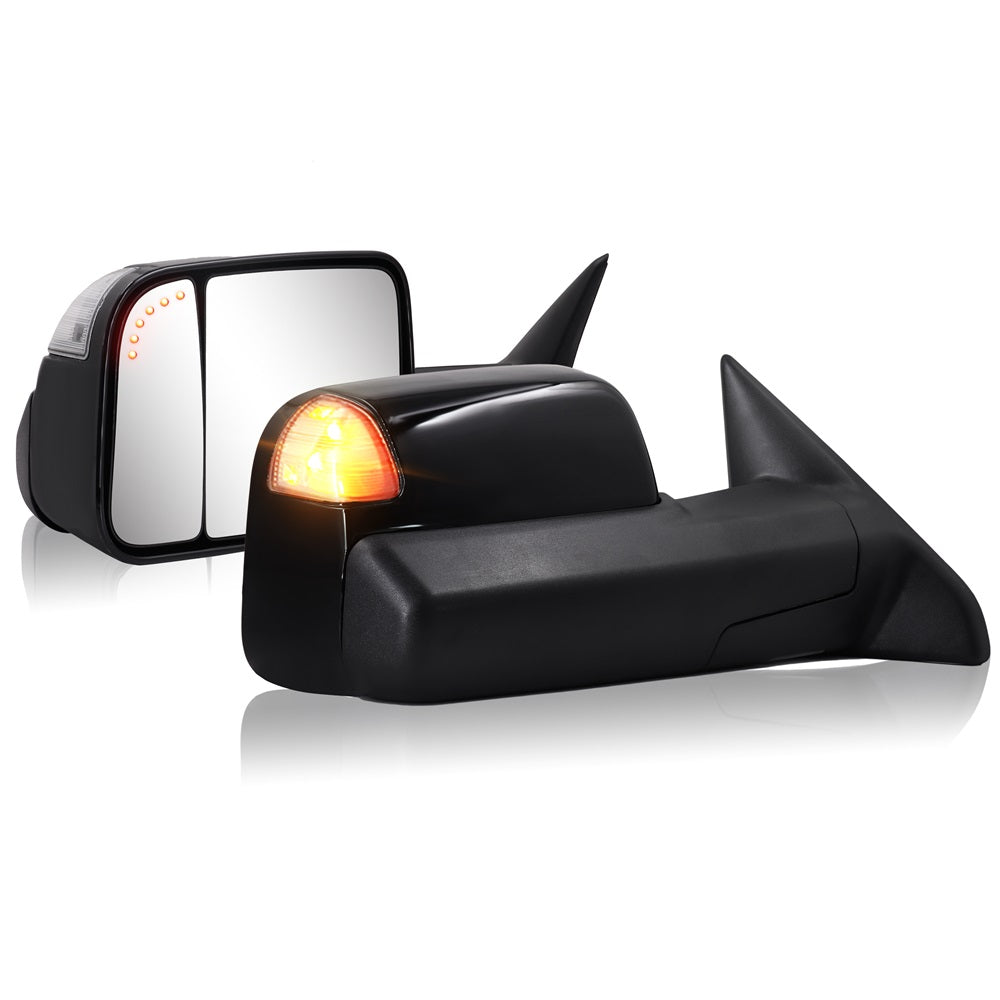 Sanooer-2009-2018-Ram-1500-2010-2018-Ram-2500-3500-Towing-Mirrors-Multfunction-Pair-Set-Painted-Black