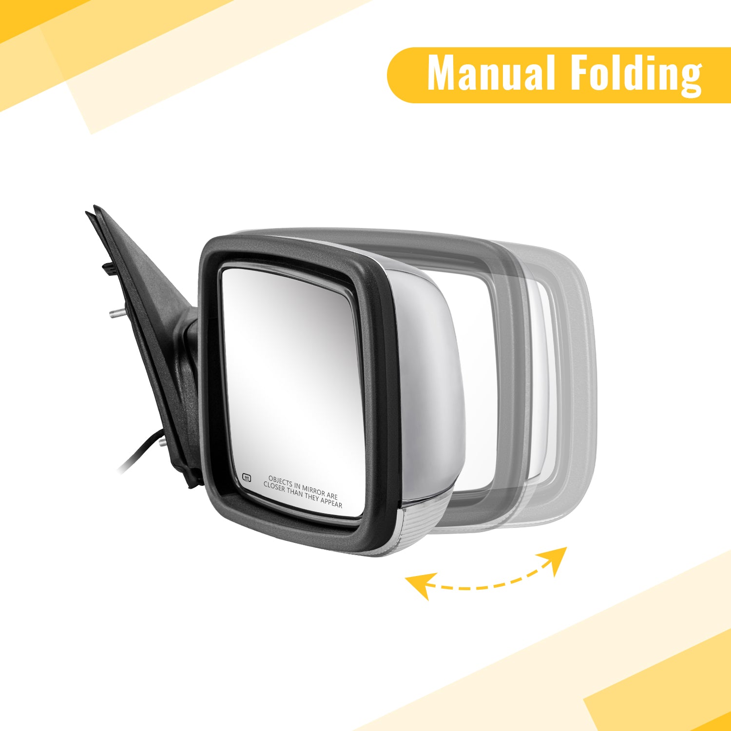 Folding effect of Sanooer Towing Mirror 