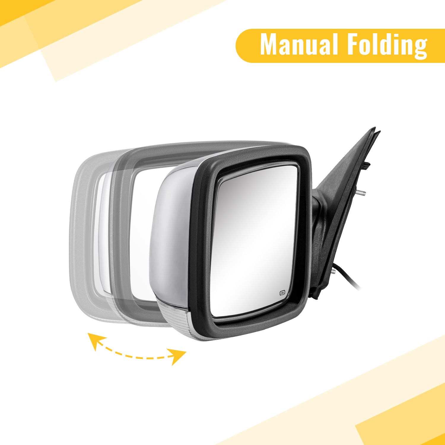 Folding effect of Sanooer Towing Mirror 