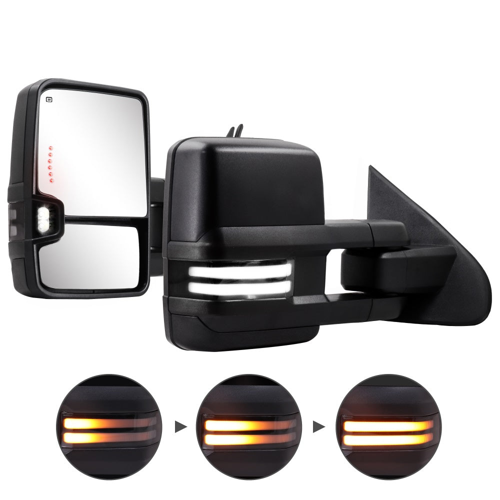 Sanooer-2014-2018-Chevy-Silverado-Extendable-Telescopic-Switchback-Black-Inside-Towing-Mirrors-Multifunction-Pair-Set-switchback-light