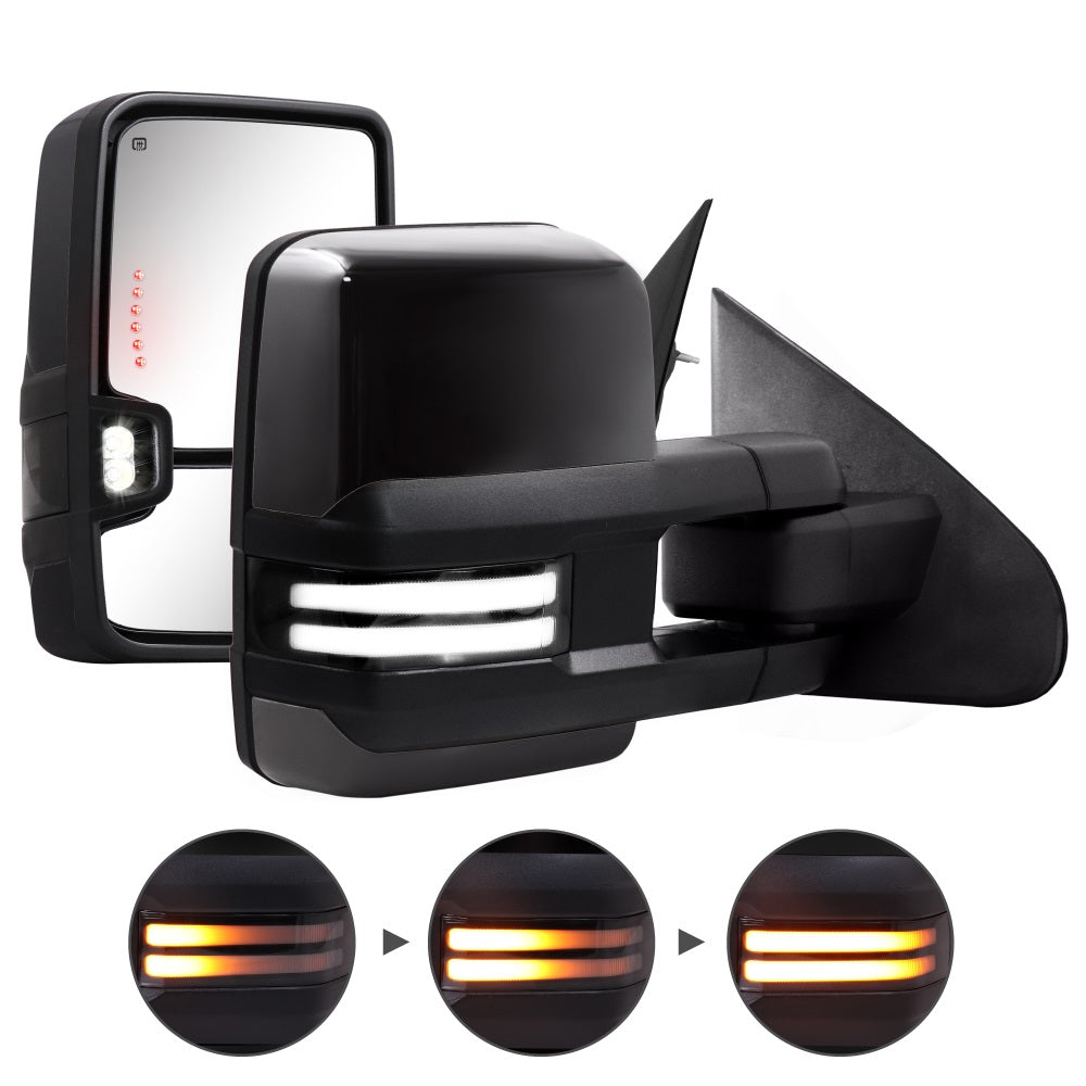 Sanooer-2014-2018-Chevy-Silverado-GMC-Sierra-Paint-Black-Switchback-Towing-Mirrors-Multifunction-Pair-Set-switchback-light