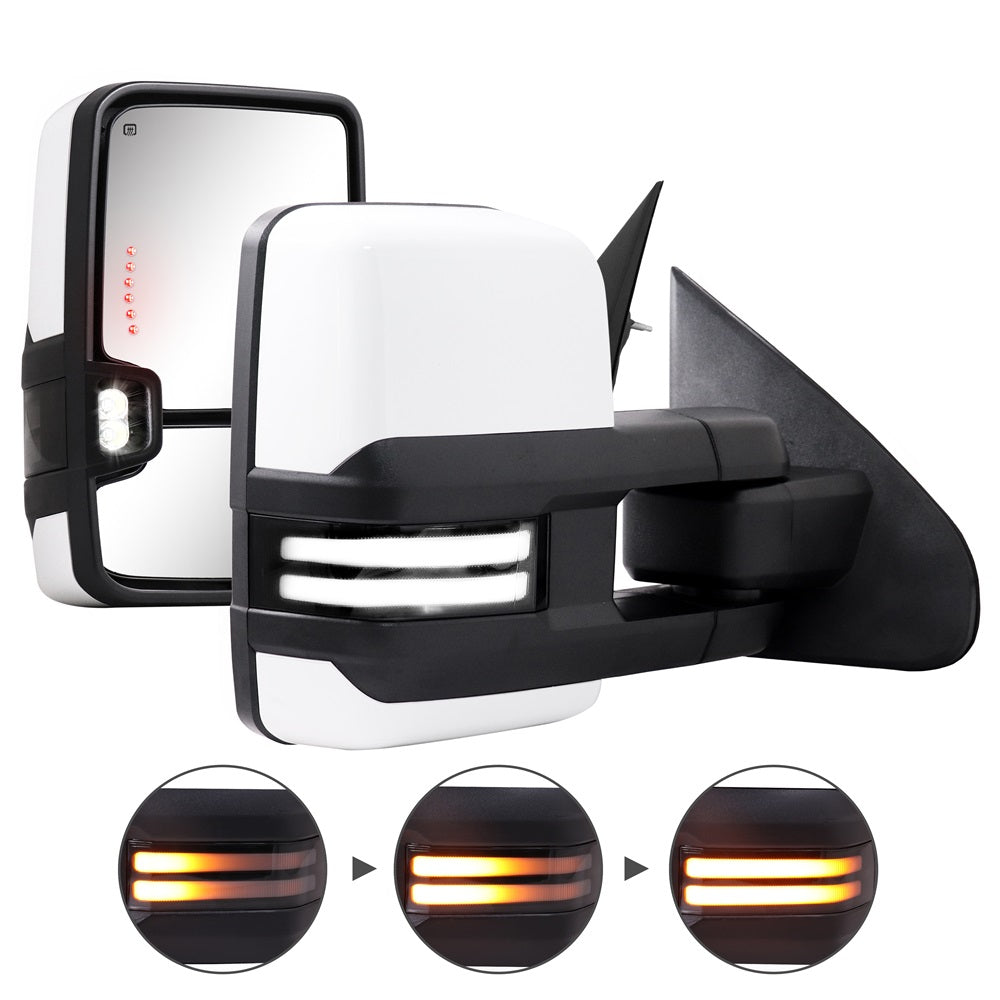 Sanooer-2014-2018-Chevy-Silverado-GMC-Sierra-Paint-White-Switchback-Towing-Mirrors-Multifunction-Pair-Set-switchback-light